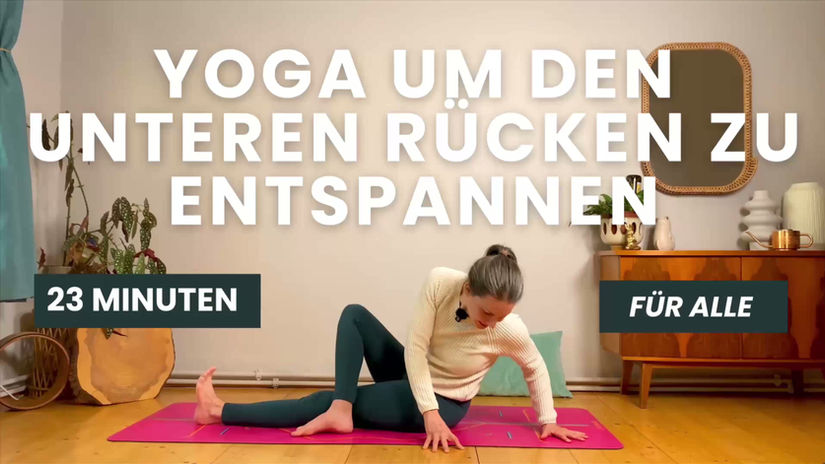 Yoga um den unteren Rücken zu entspannen